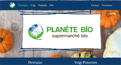 Desktop Screenshot of ma-planete-bio.com