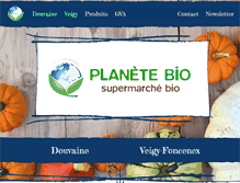 Tablet Screenshot of ma-planete-bio.com